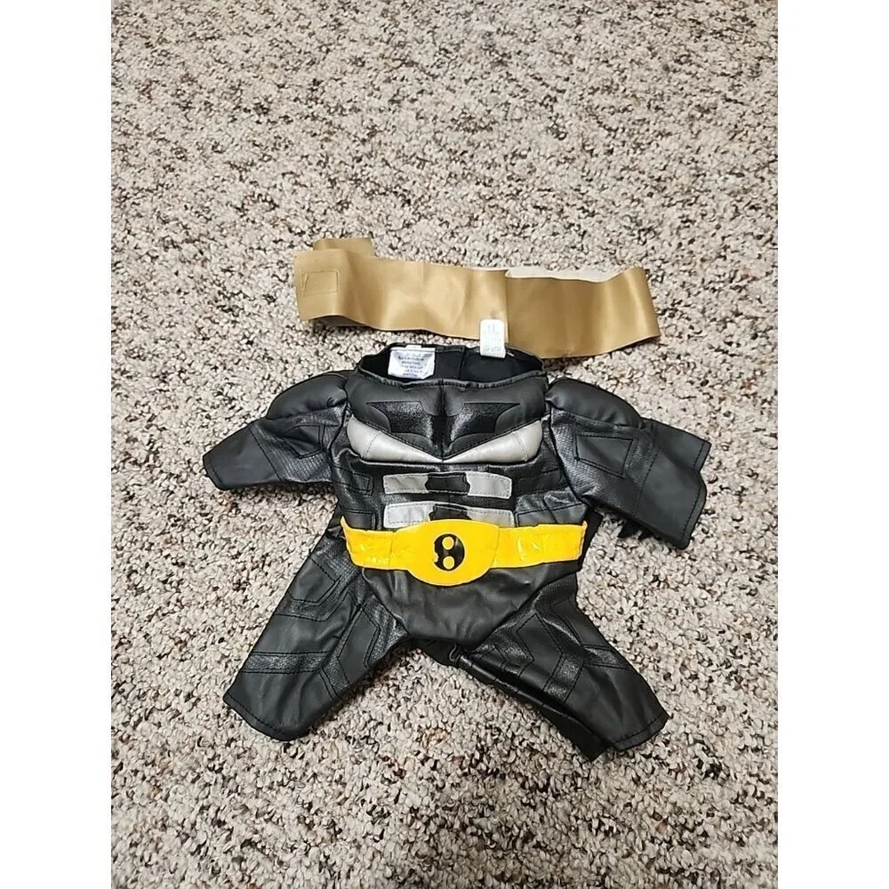 Build A Bear,  Batman body suit with Gold Sash